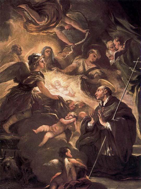 San Lorenzo Giustiniani che adora il Bambino - Chiesa di santa Maria Maddalena - Roma